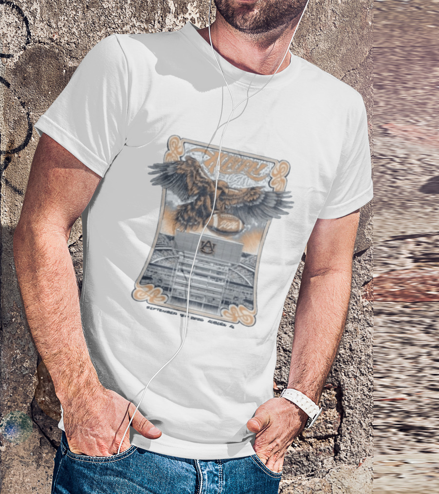 Auburn Tigers Vs USM Golden Eagles 2026 Jordan Hare Stadium Eagle Football T-Shirt
