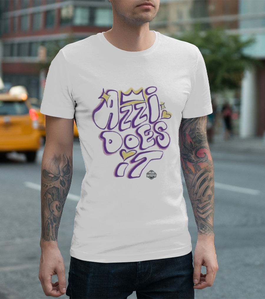 Azzi Fudd Azzi Does It Crown Heart Style Dallas Wings T-Shirt