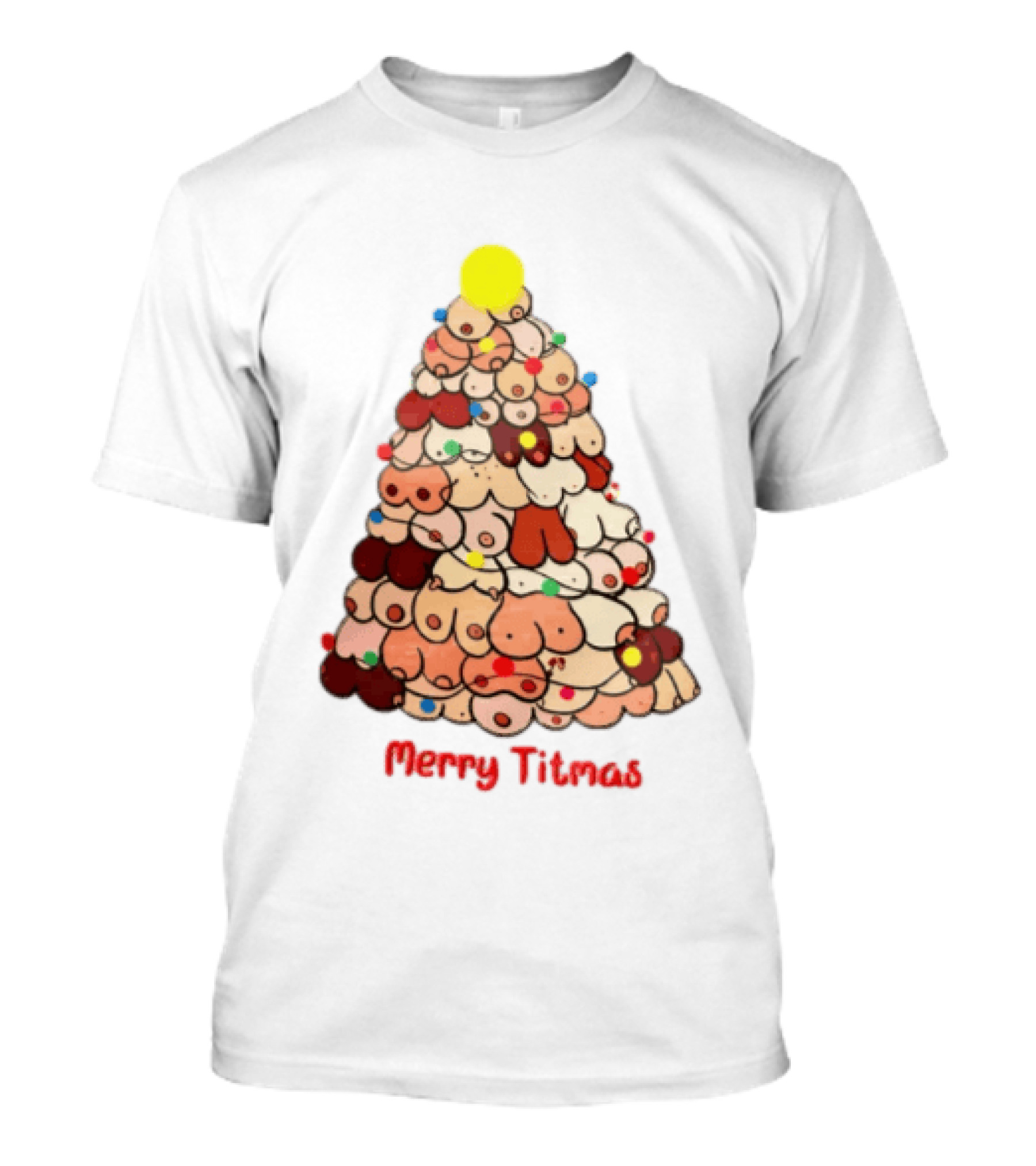 Merry Titmas Christmas Tree Fun Festive T-Shirt