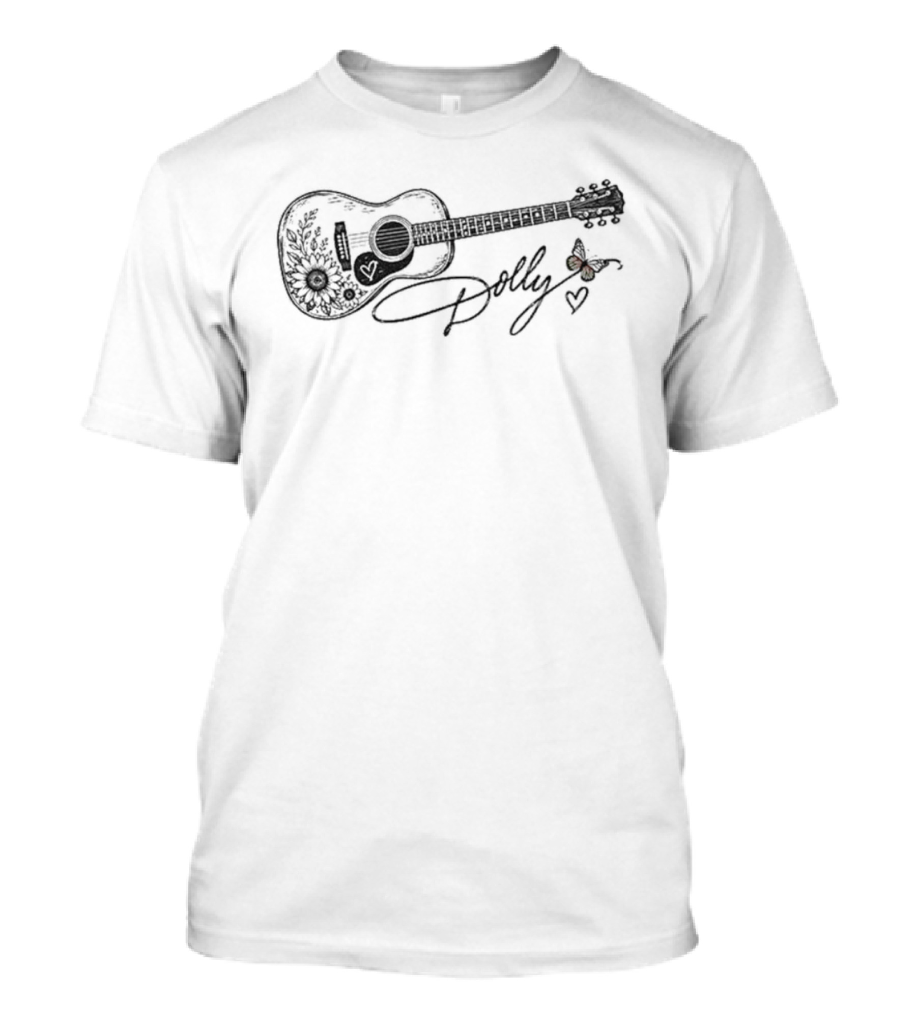 Dolly Butterfly Guitar Signature Best Seller T-Shirt