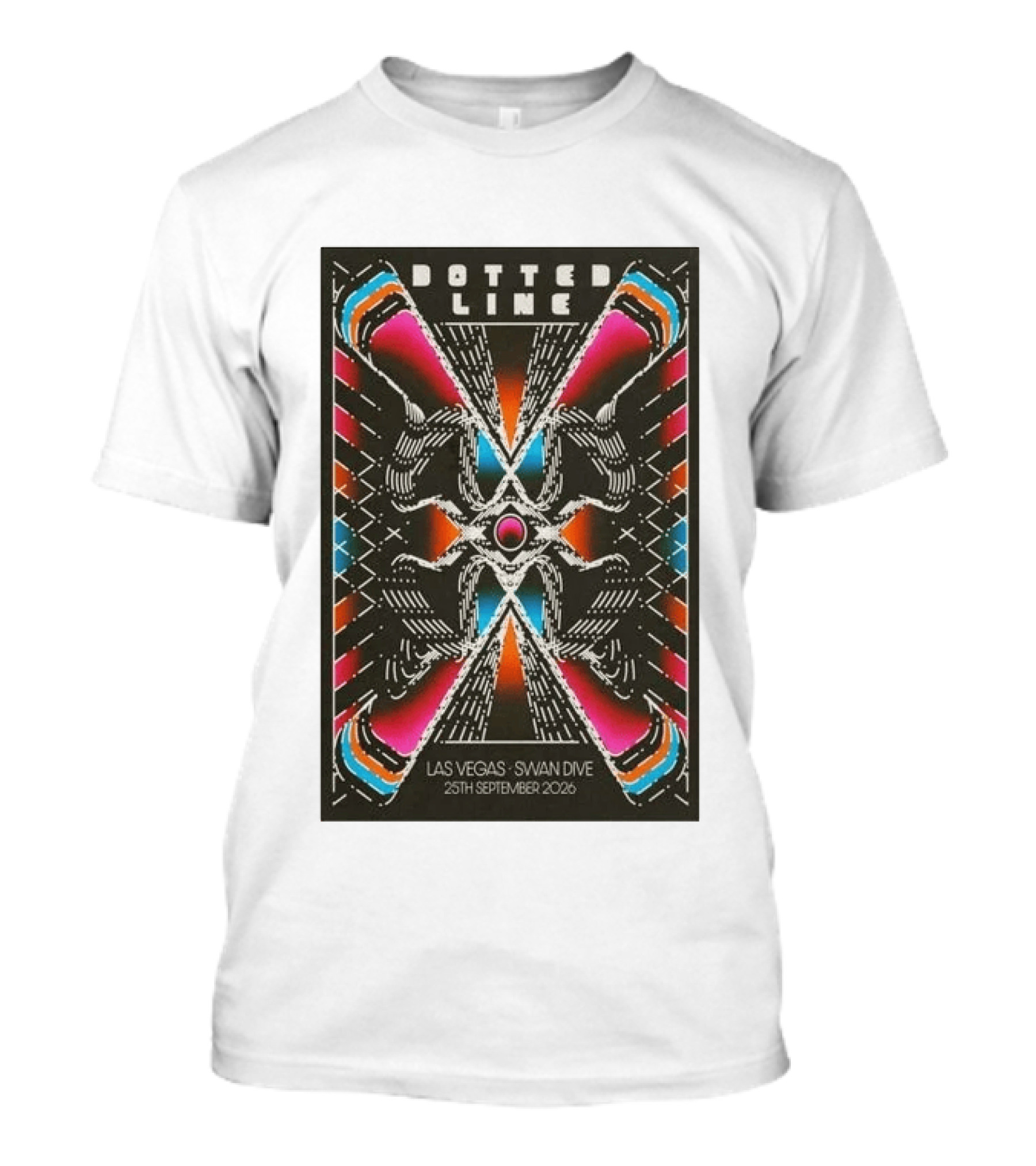 Dotted Line Las Vegas Swan Dive September 25 2026 Concert T-Shirt