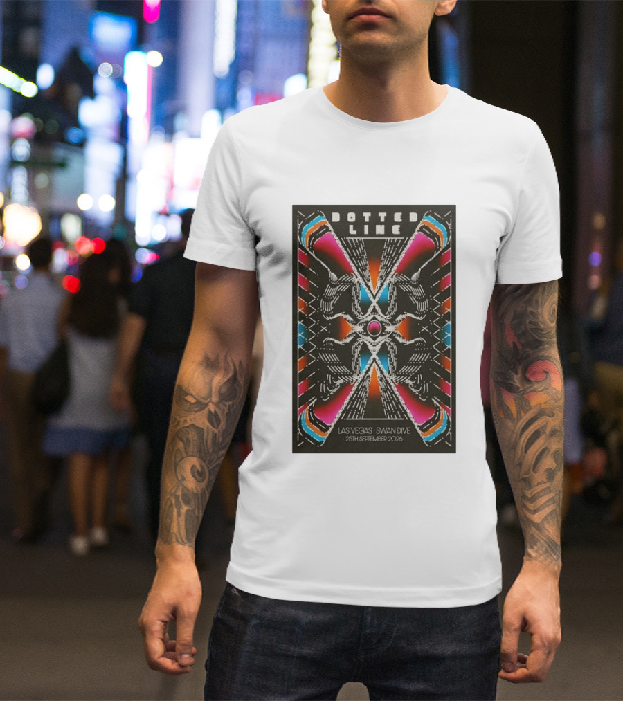 Dotted Line Las Vegas Swan Dive September 25 2026 Concert T-Shirt