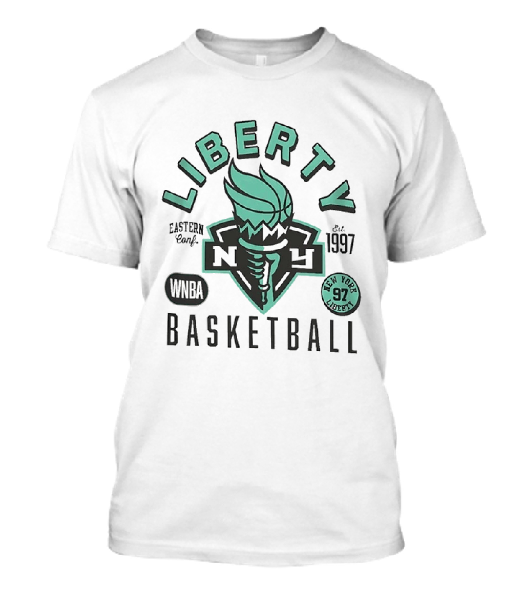 New York Liberty WNBA Basketball Eastern Conf Est 1997 97 T-Shirt