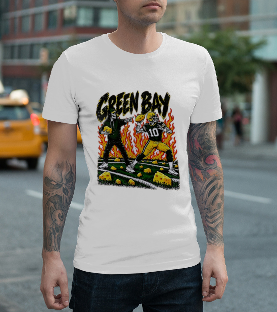 Green Bay Packers Football Skeleton Player Cheeseheads 2026 T-Shirt