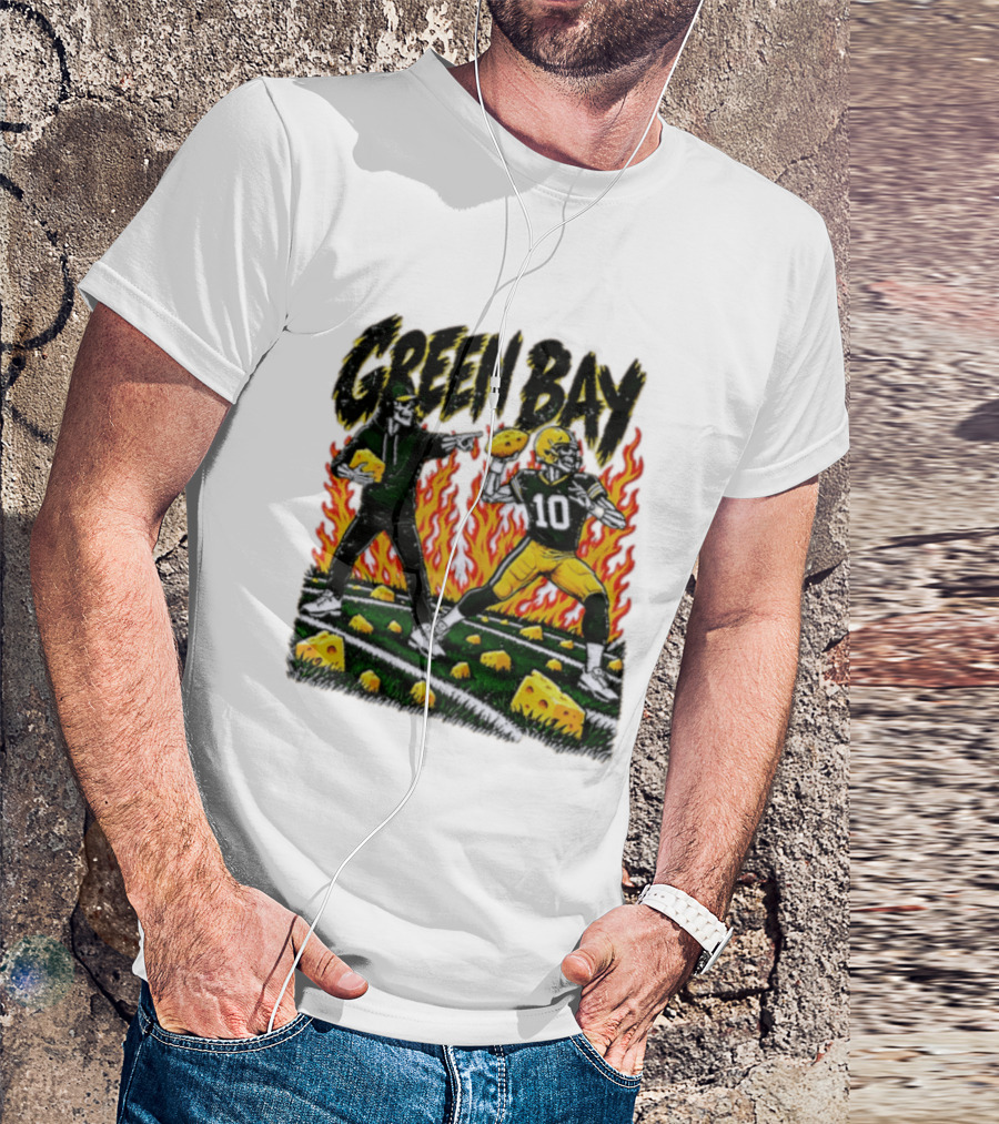 Green Bay Packers Football Skeleton Player Cheeseheads 2026 T-Shirt