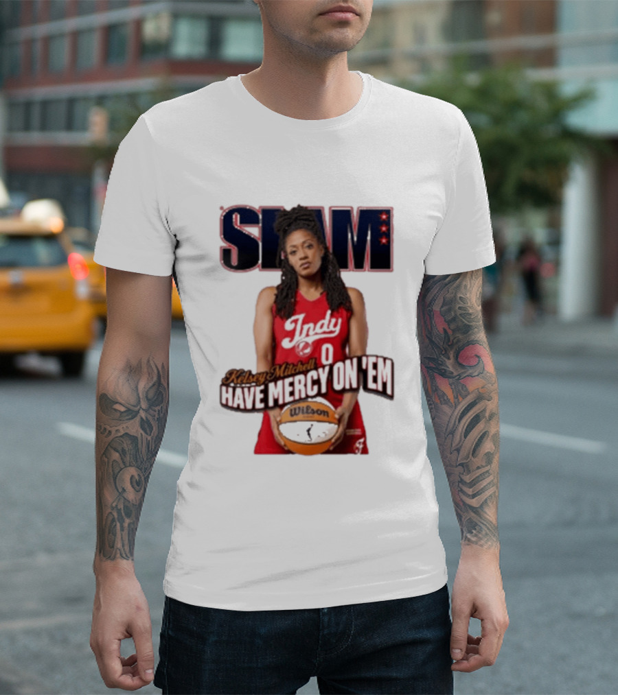 SLAM Indy Kelsey Mitchell Have Mercy On 'Em Basketball T-Shirt