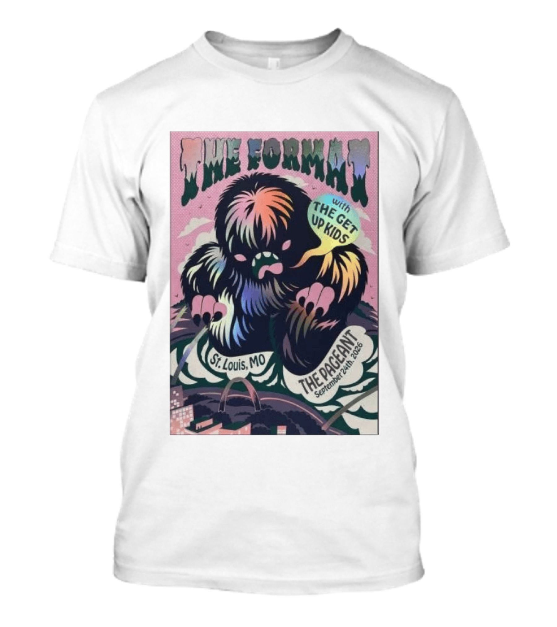 The Format The Get Up Kids St. Louis MO The Pageant September 24th 2026 T-Shirt