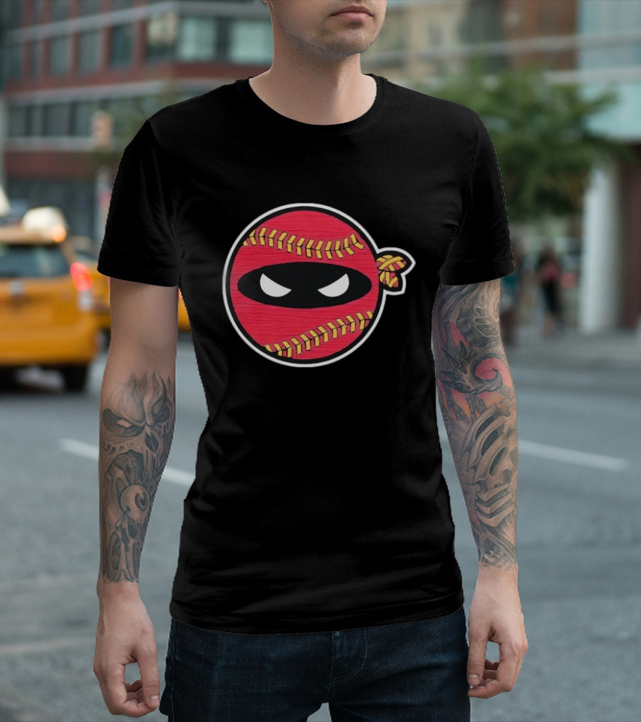 Atlanta Braves Baseball Ninja Face Mask Stitching T-Shirt