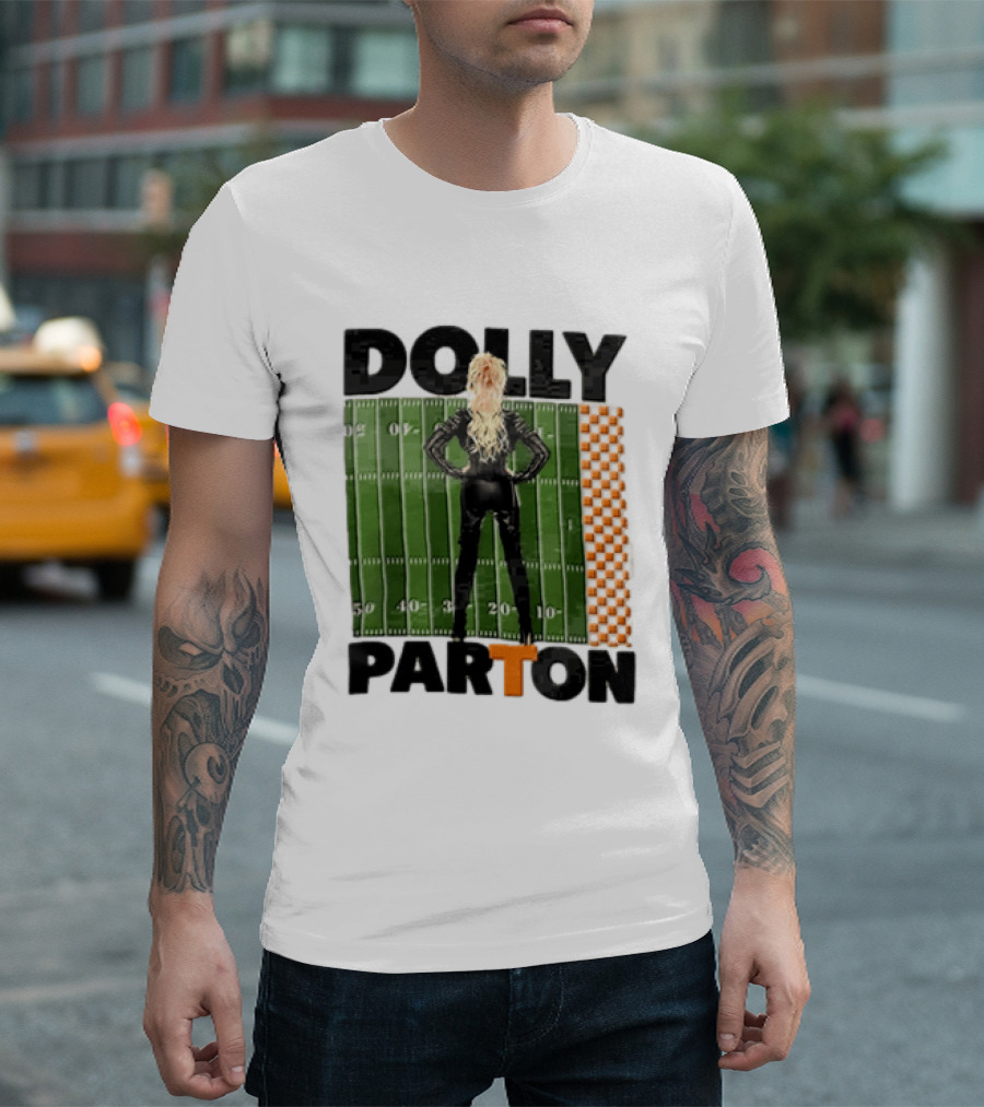 Dolly Parton Tennessee Volunteers Football Field T-Shirt