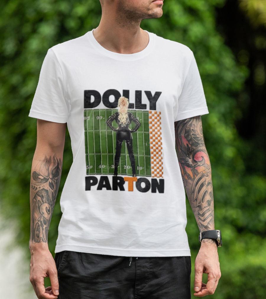 Dolly Parton Tennessee Volunteers Football Field T-Shirt