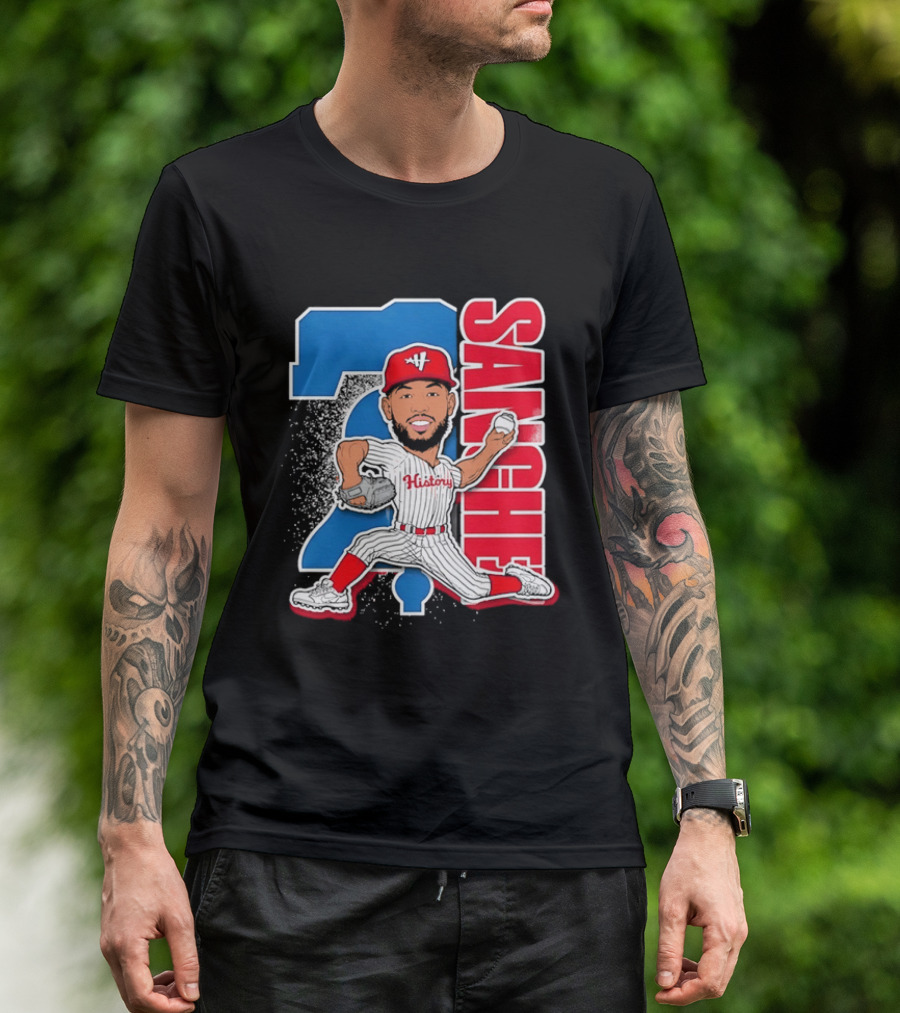 Sixto Sanchez 21 History Philadelphia Phillies Pitcher T-Shirt