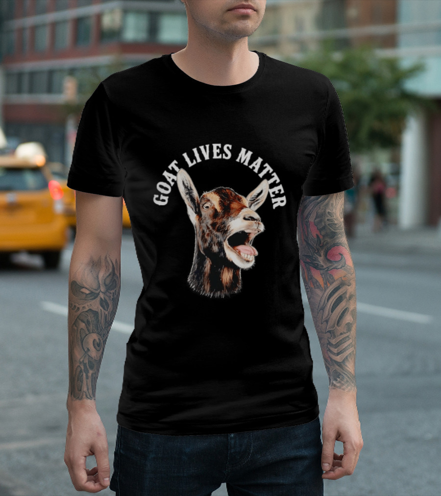 GOAT LIVES MATTER Funny Farm Animal Humor T-Shirt
