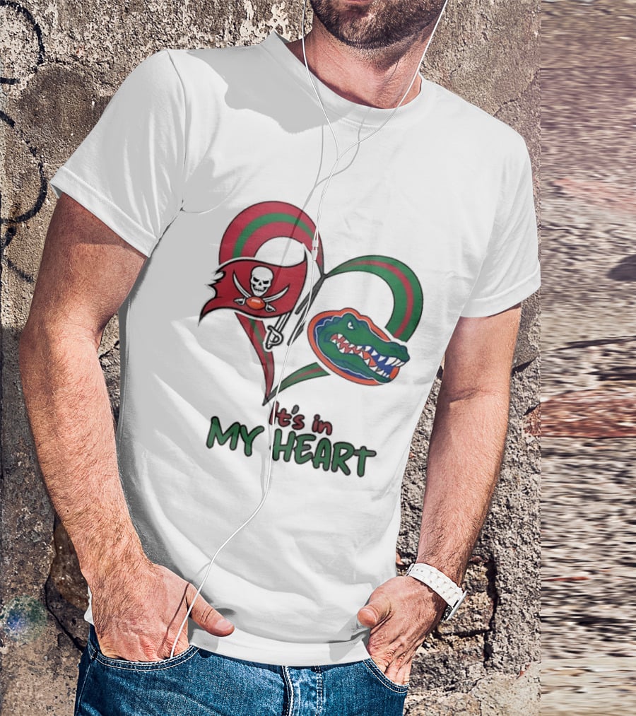 Tampa Bay Buccaneers Florida Gators It's In My Heart T-Shirt