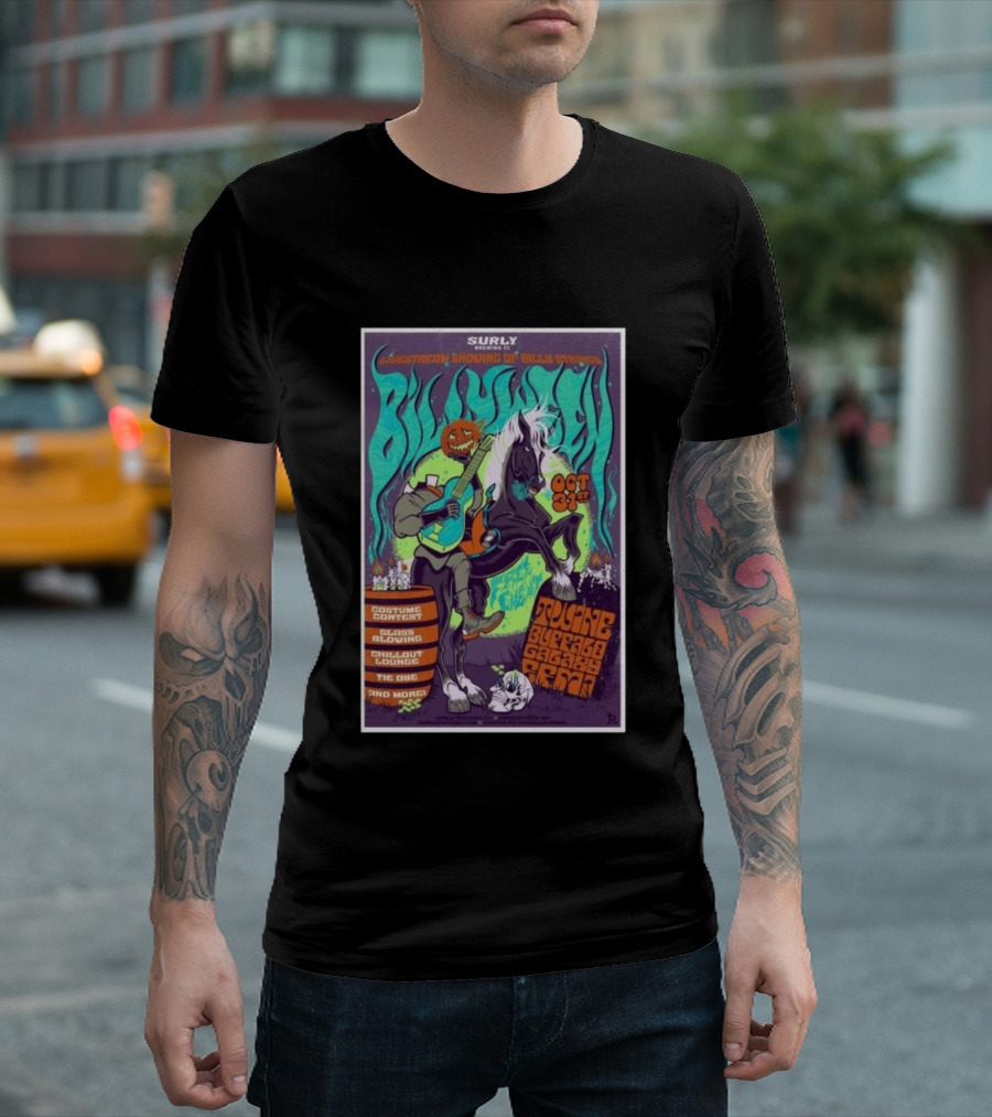 Surly Brewing Co Livestream Billy Strings Halloween Event 10.31.2026 Toucan Buffalo Galaxy Barn T-Shirt