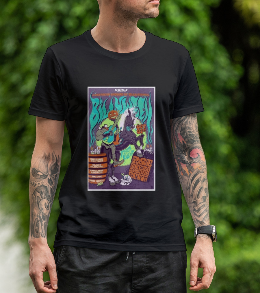 Surly Brewing Co Livestream Billy Strings Halloween Event 10.31.2026 Toucan Buffalo Galaxy Barn T-Shirt