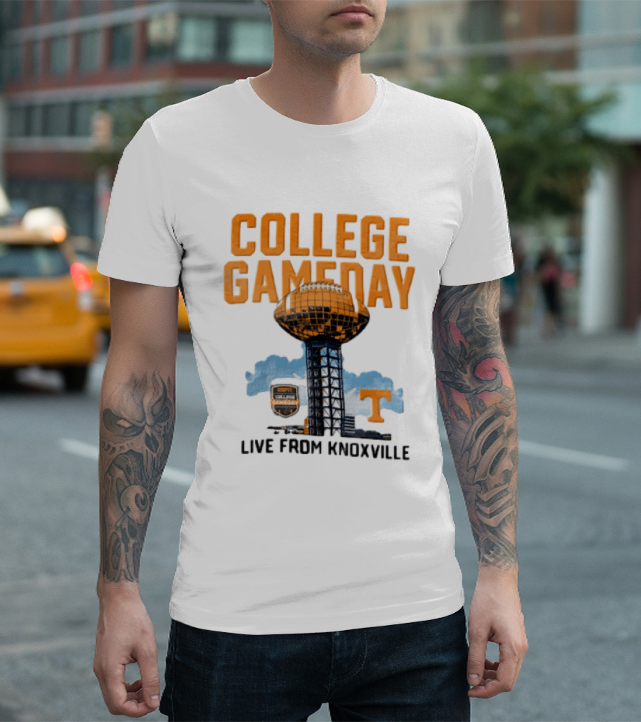 Tennessee Volunteers College Gameday Live From Knoxville Football T-Shirt