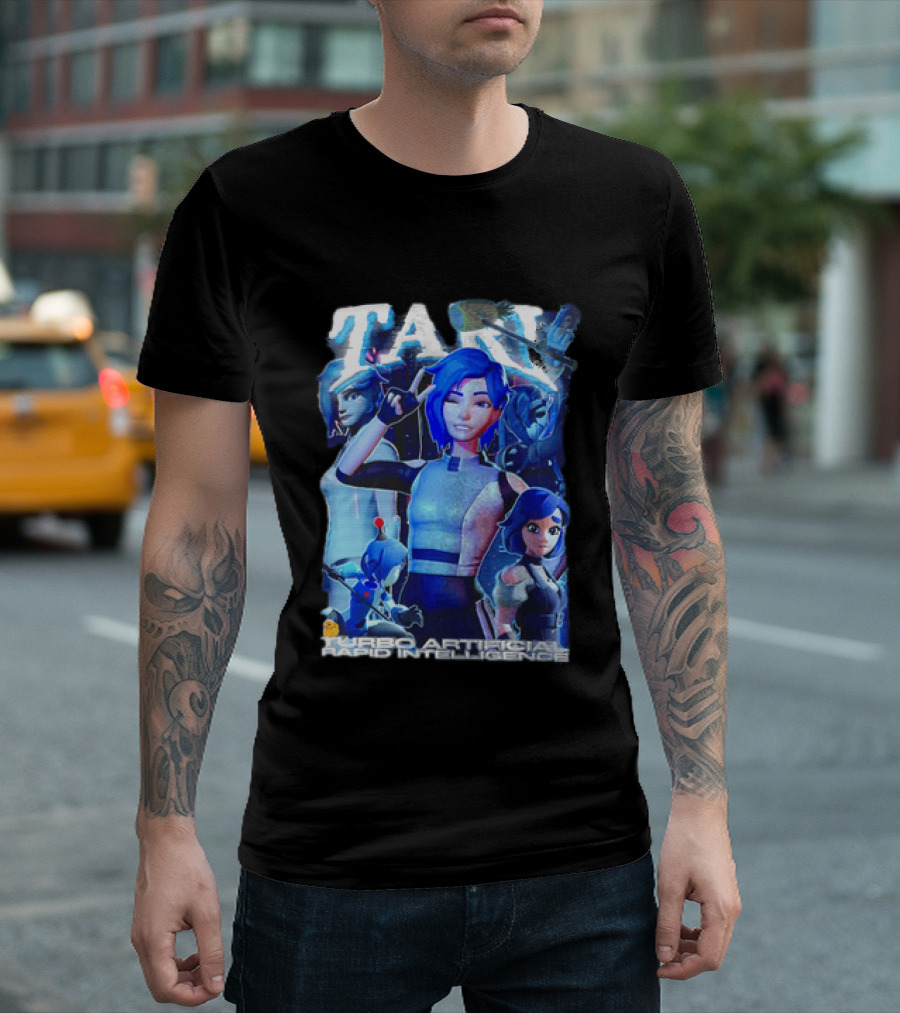 Tari Turbo Artificial Rapid Intelligence Character Montage T-Shirt