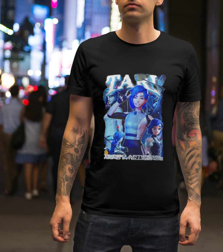 Tari Turbo Artificial Rapid Intelligence Character Montage T-Shirt