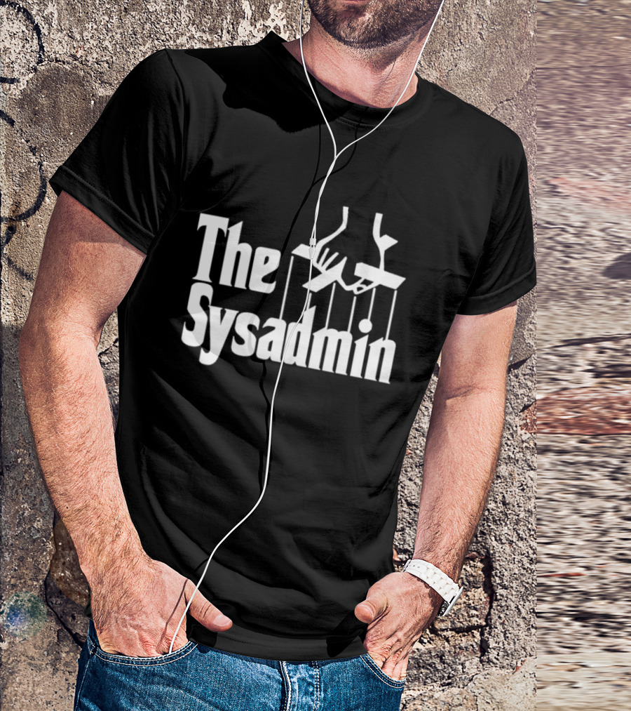 The Sysadmin Puppet Master System Administrator Iconic Hands Strings T-Shirt