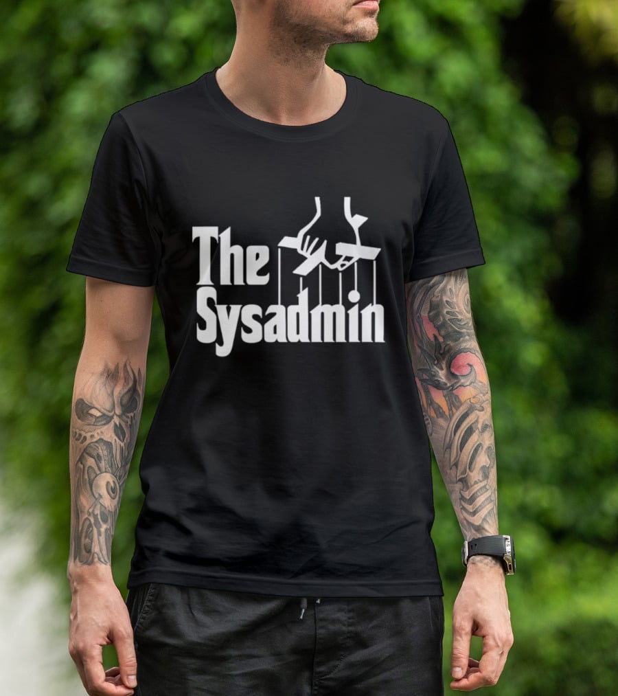 The Sysadmin Puppet Master System Administrator Iconic Hands Strings T-Shirt