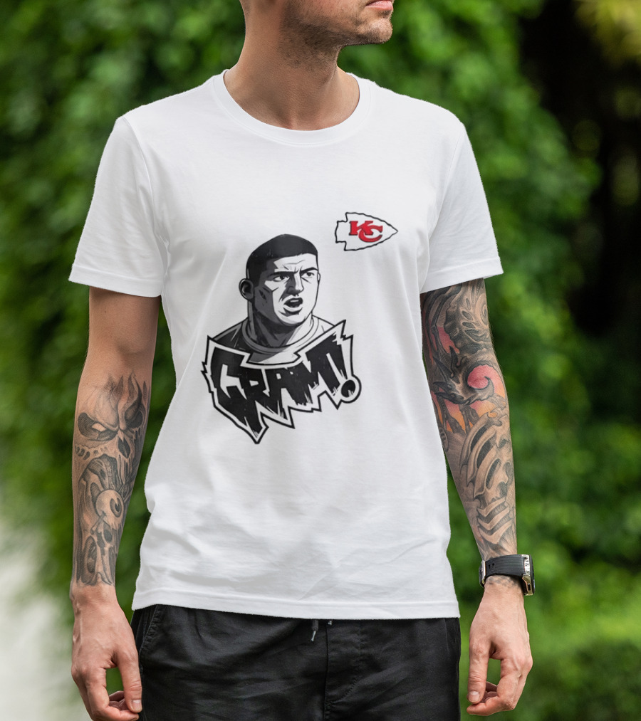 Travis Kelce Kansas City Chiefs GRAM NFL Football Star T-Shirt