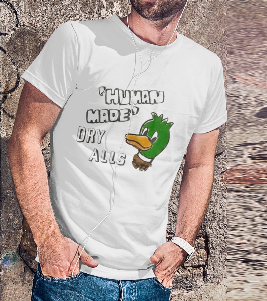 J Hope Human Made Dry Alls Green Mallard Duck T-Shirt