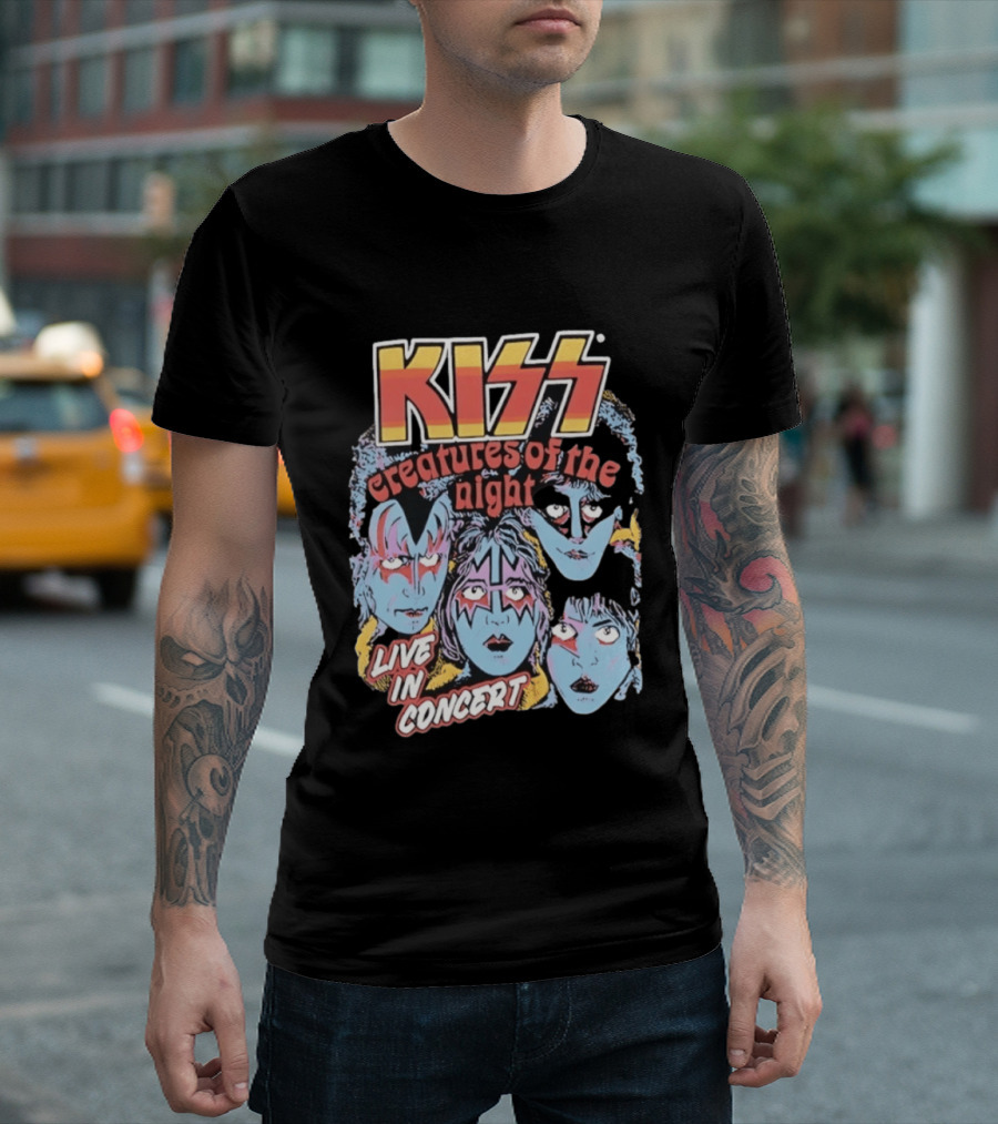 KISS Creatures Of The Night Live In Concert Face T-Shirt