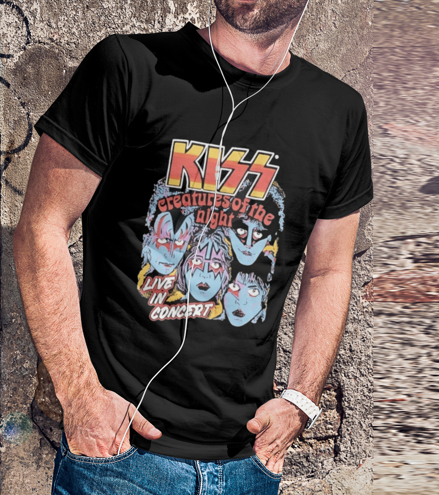 KISS Creatures Of The Night Live In Concert Face T-Shirt