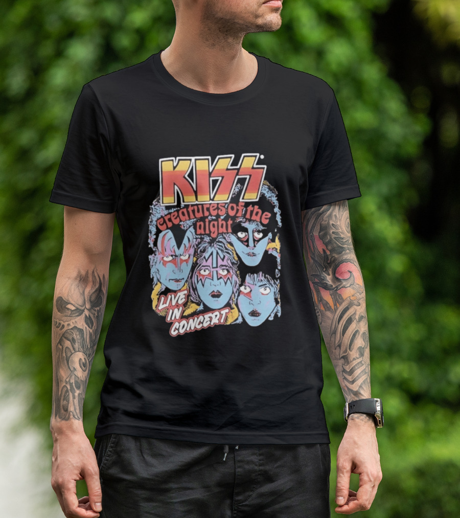 KISS Creatures Of The Night Live In Concert Face T-Shirt
