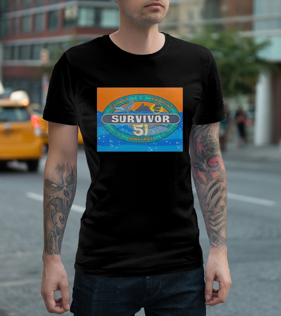 Survivor 51 Outwit Outplay Outlast Whale And Ship Reality TV T-Shirt