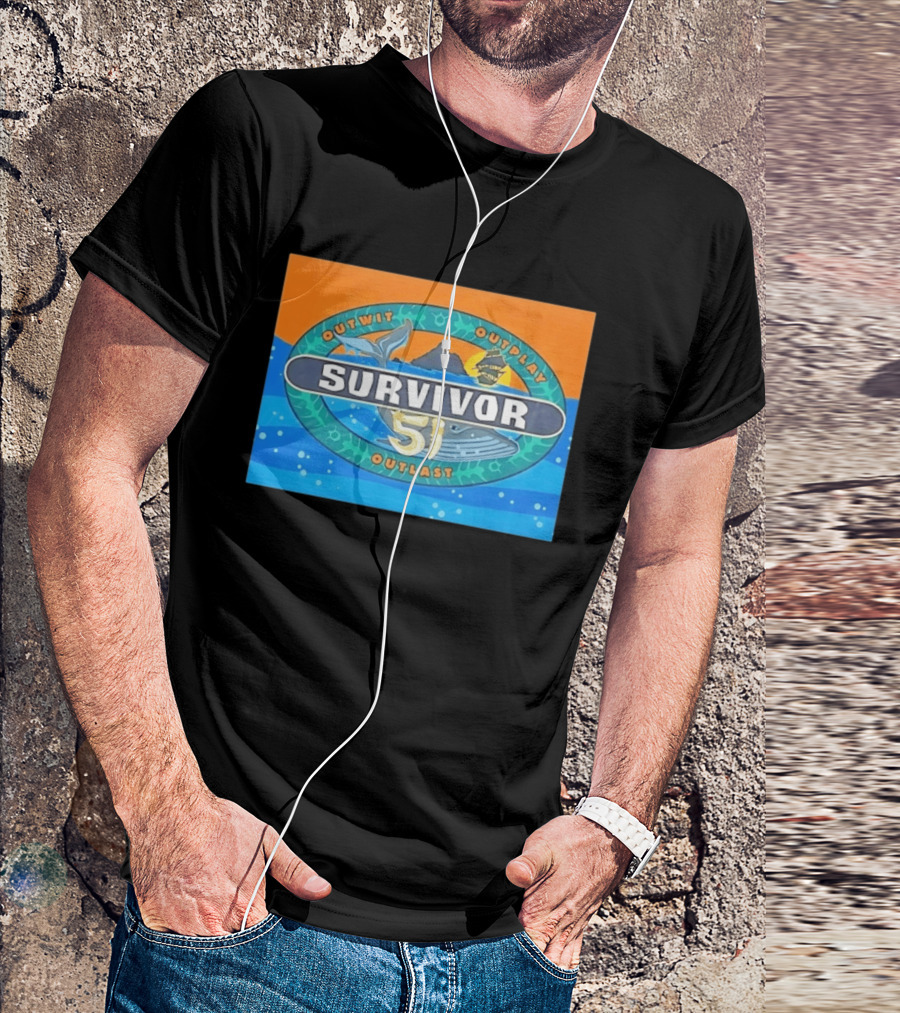 Survivor 51 Outwit Outplay Outlast Whale And Ship Reality TV T-Shirt