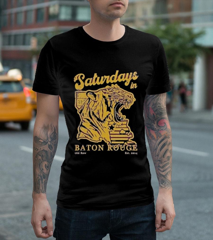 Saturdays In Baton Rouge Tiger Old Row Est 2009 T-Shirt