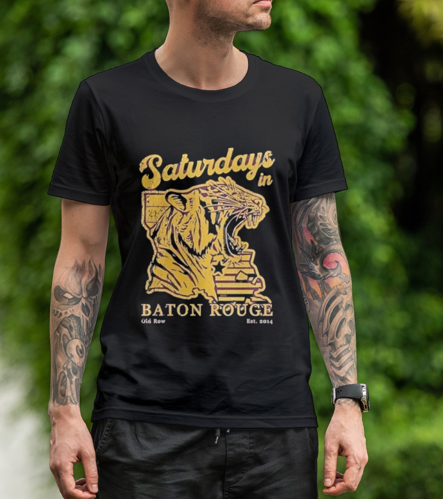 Saturdays In Baton Rouge Tiger Old Row Est 2009 T-Shirt