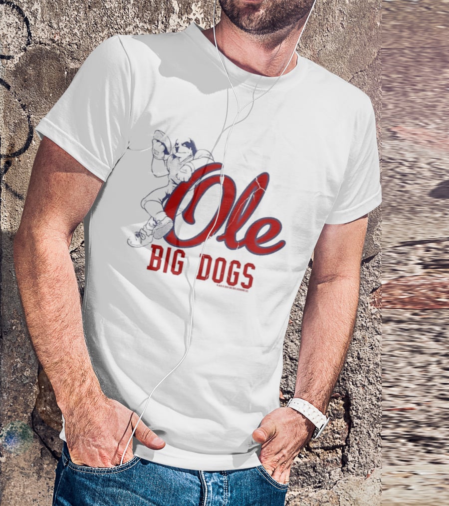Ole Big Dogs Mississippi Football Spirit BDCF T-Shirt