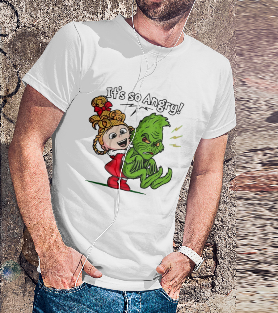 Cindy Lou Who Grinch It's So Angry Holiday Scene T-Shirt