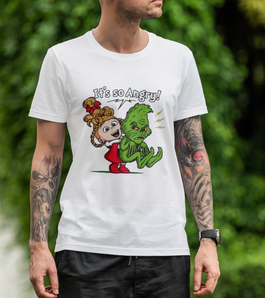 Cindy Lou Who Grinch It's So Angry Holiday Scene T-Shirt
