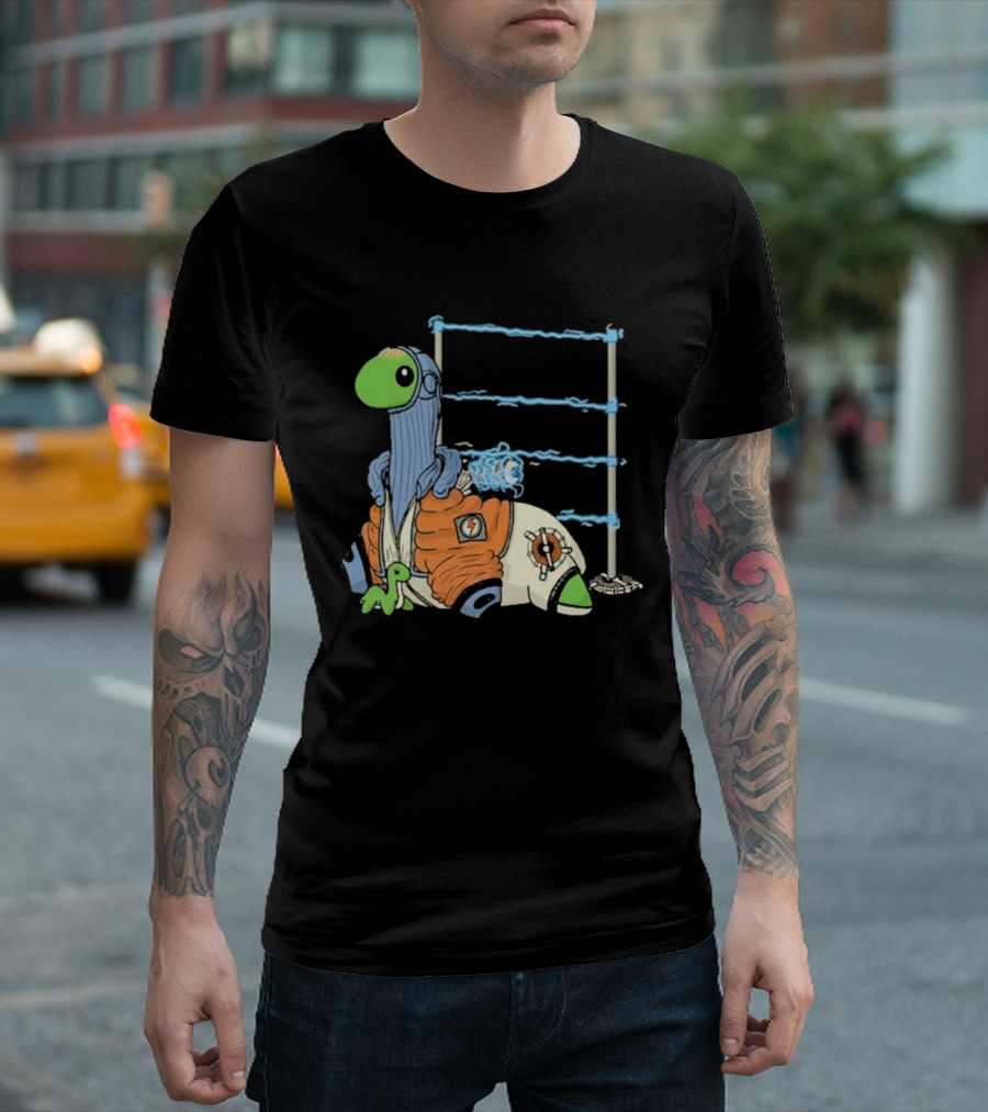 Wattson Nessie Apex Legends Character With Baby Nessie And Fences T-Shirt