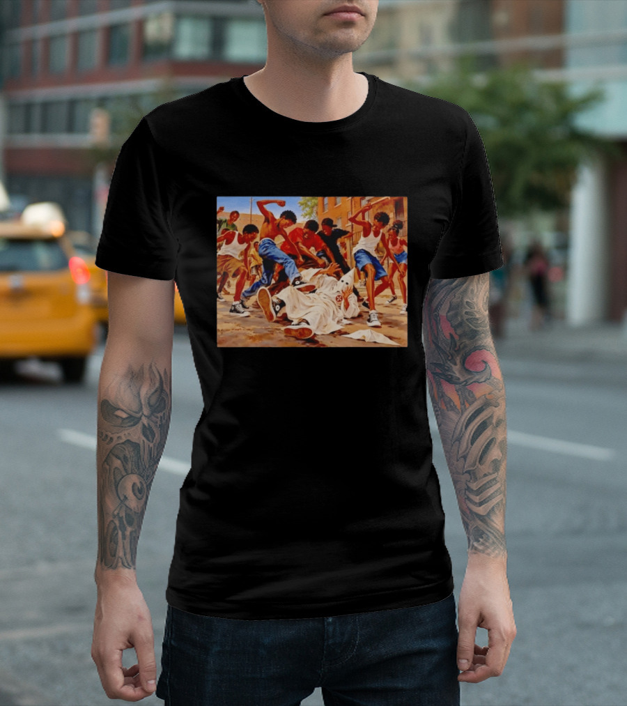 Group Of Youth Confronting A Klansman Social Justice T-Shirt