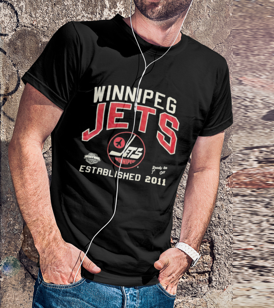 Winnipeg Jets NHL Western Conference Ready To Jet Off Established 2011 T-Shirt