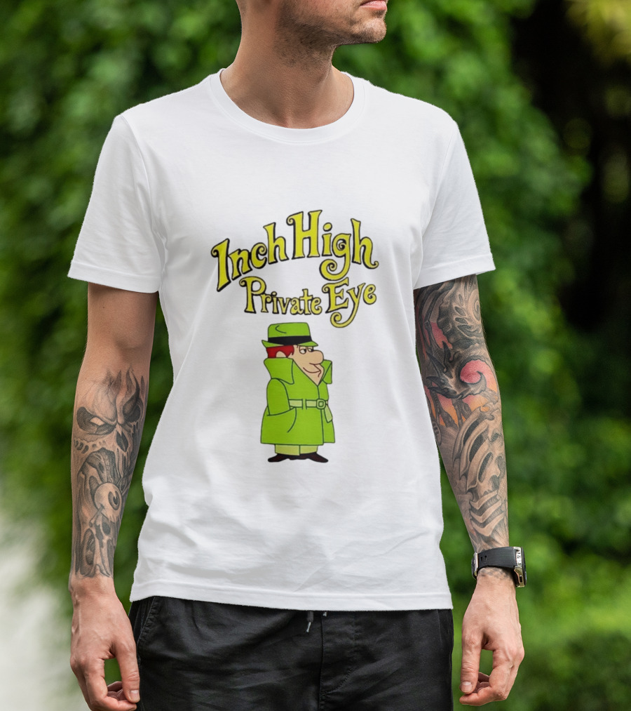 Inch High Private Eye Detective Cartoon Character 1970s Nostalgia T-Shirt