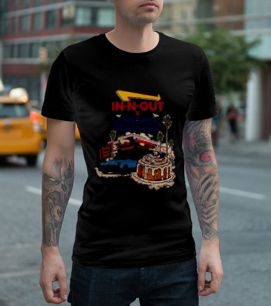 IN N OUT Cinnabon Sweet Stops Better Together Vintage Vibes T-Shirt
