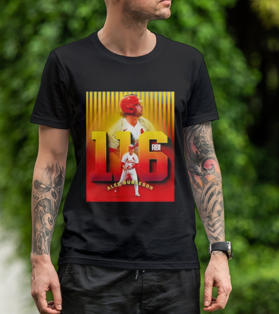 Alec Burleson 116 RBI St Louis Cardinals Baseball Highlights T-Shirt