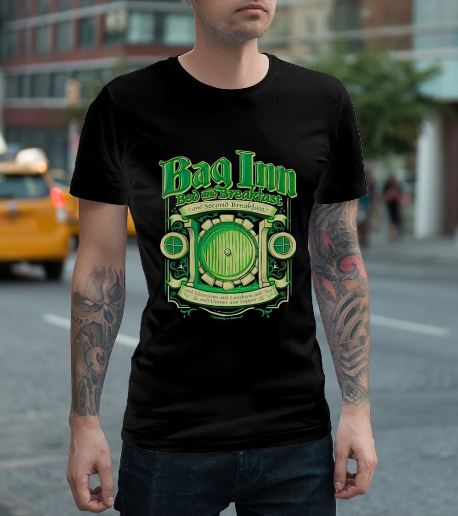 Bag Inn Bed And Breakfast Second Breakfast Elevensies Luncheon Tea Dinner Supper T-Shirt