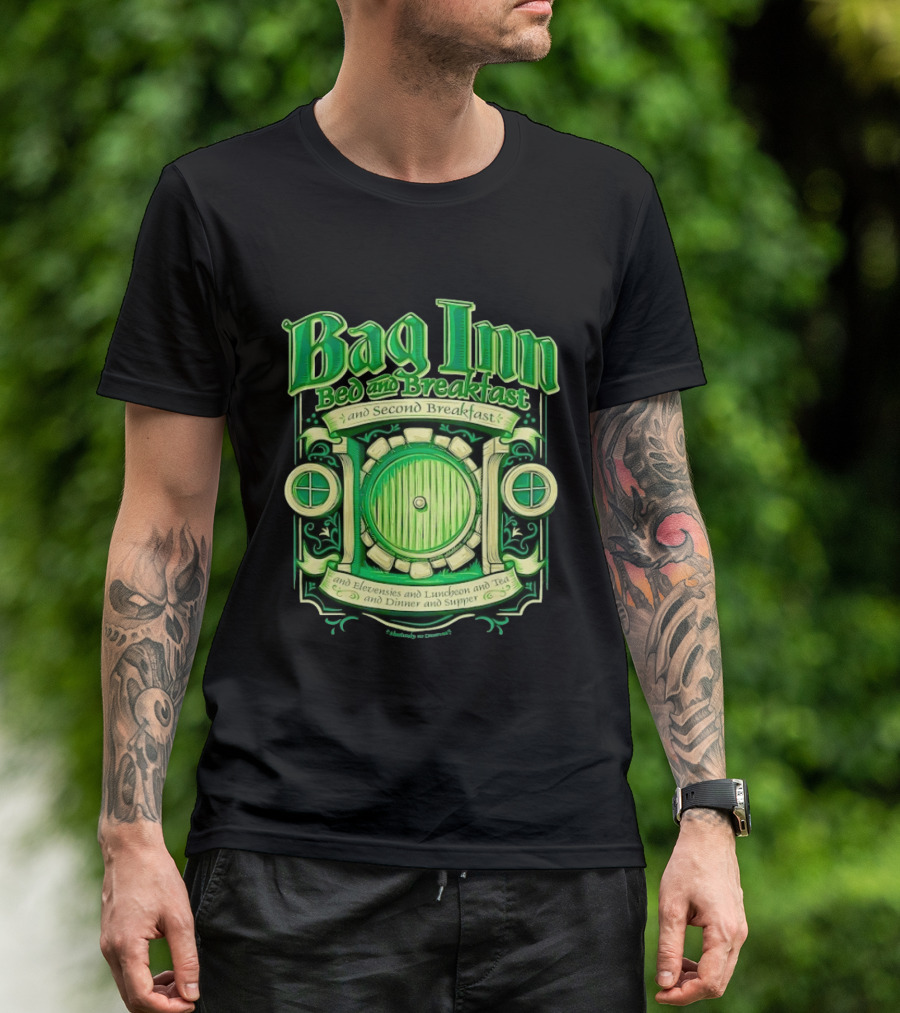 Bag Inn Bed And Breakfast Second Breakfast Elevensies Luncheon Tea Dinner Supper T-Shirt