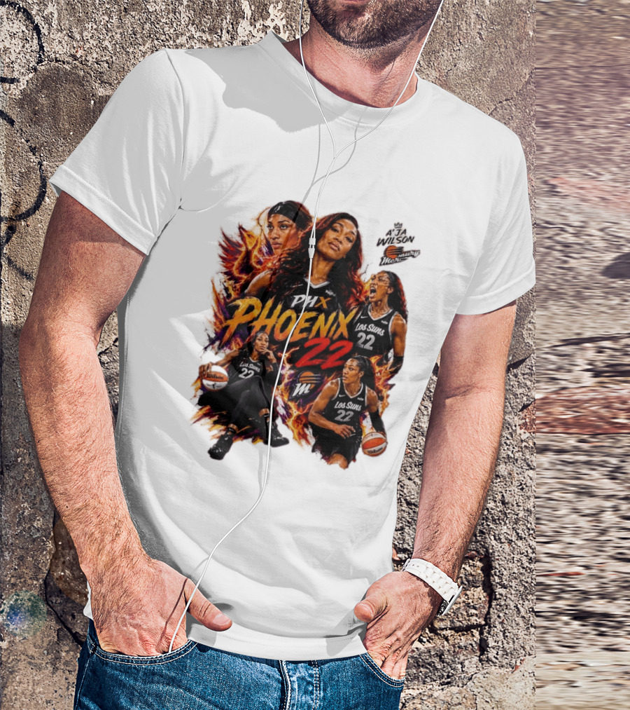 A'ja Wilson PHX Mercury Phoenix Los Suns 22 Basketball T-Shirt