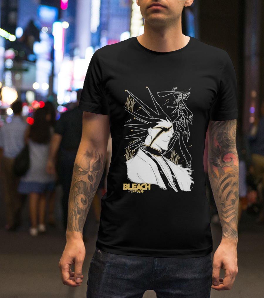 Kenpachi Zaraki Bleach Thousand Year Blood War Fan Art Character Sketch T-Shirt