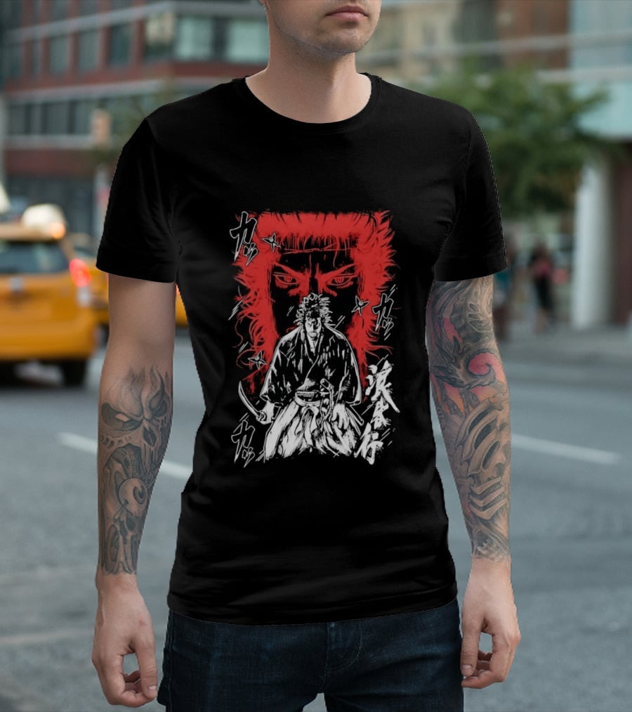 Vagabond Musashi Miyamoto Samurai Intense Manga T-Shirt