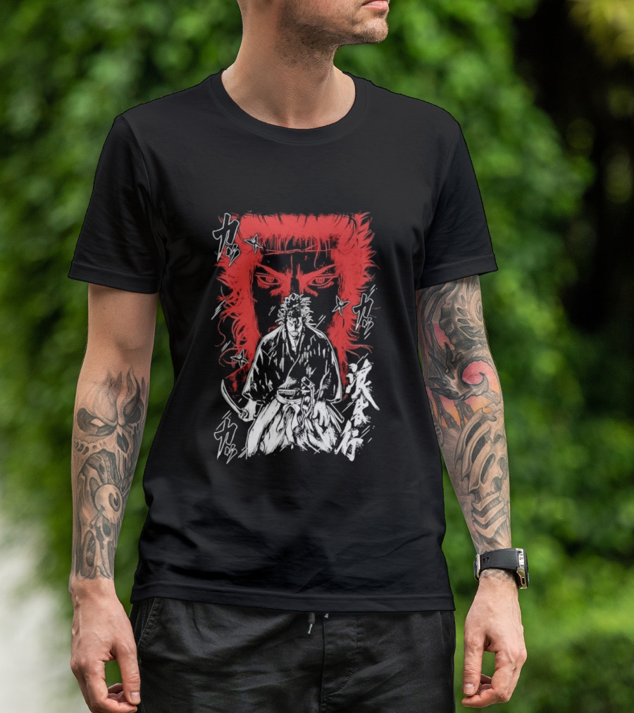 Vagabond Musashi Miyamoto Samurai Intense Manga T-Shirt