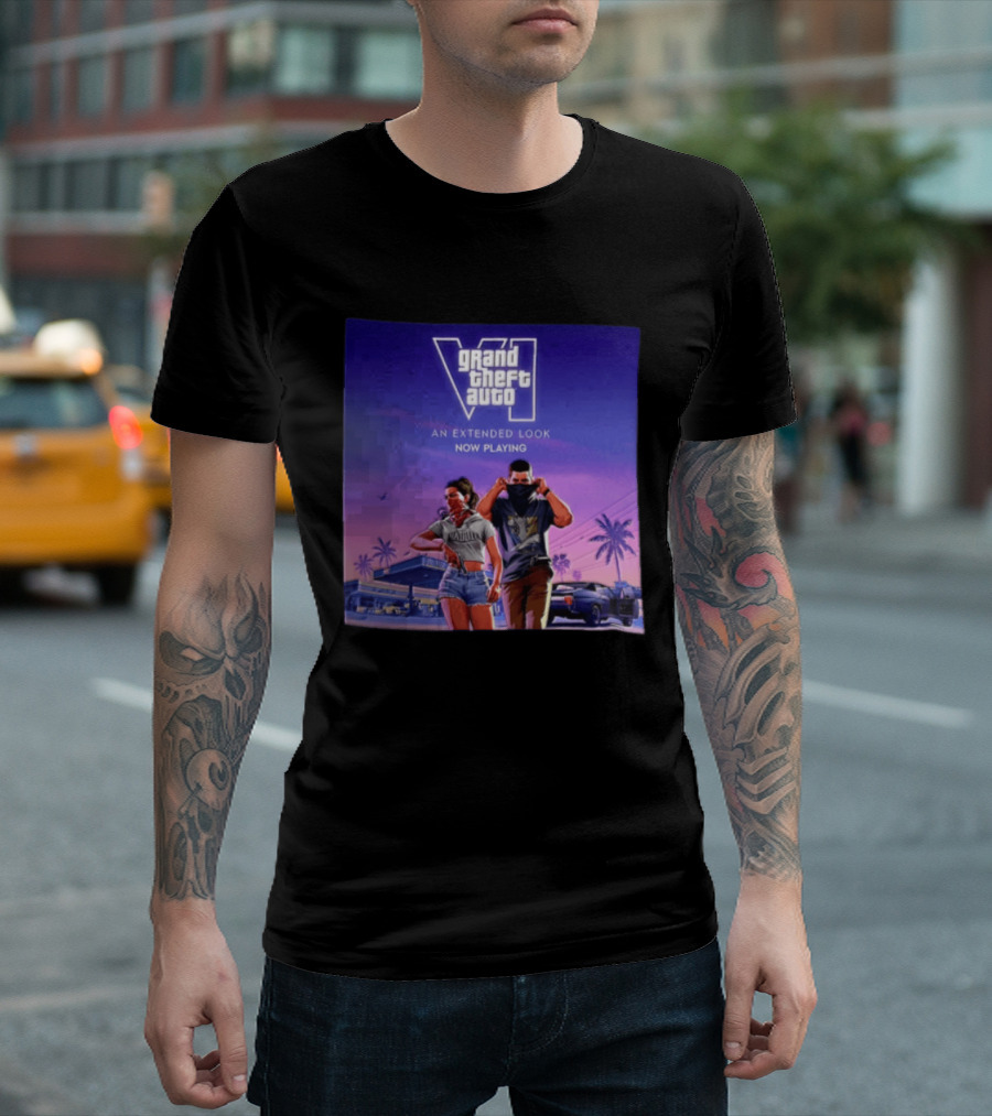 Grand Theft Auto VI Lucia Jason An Extended Look Now Playing T-Shirt