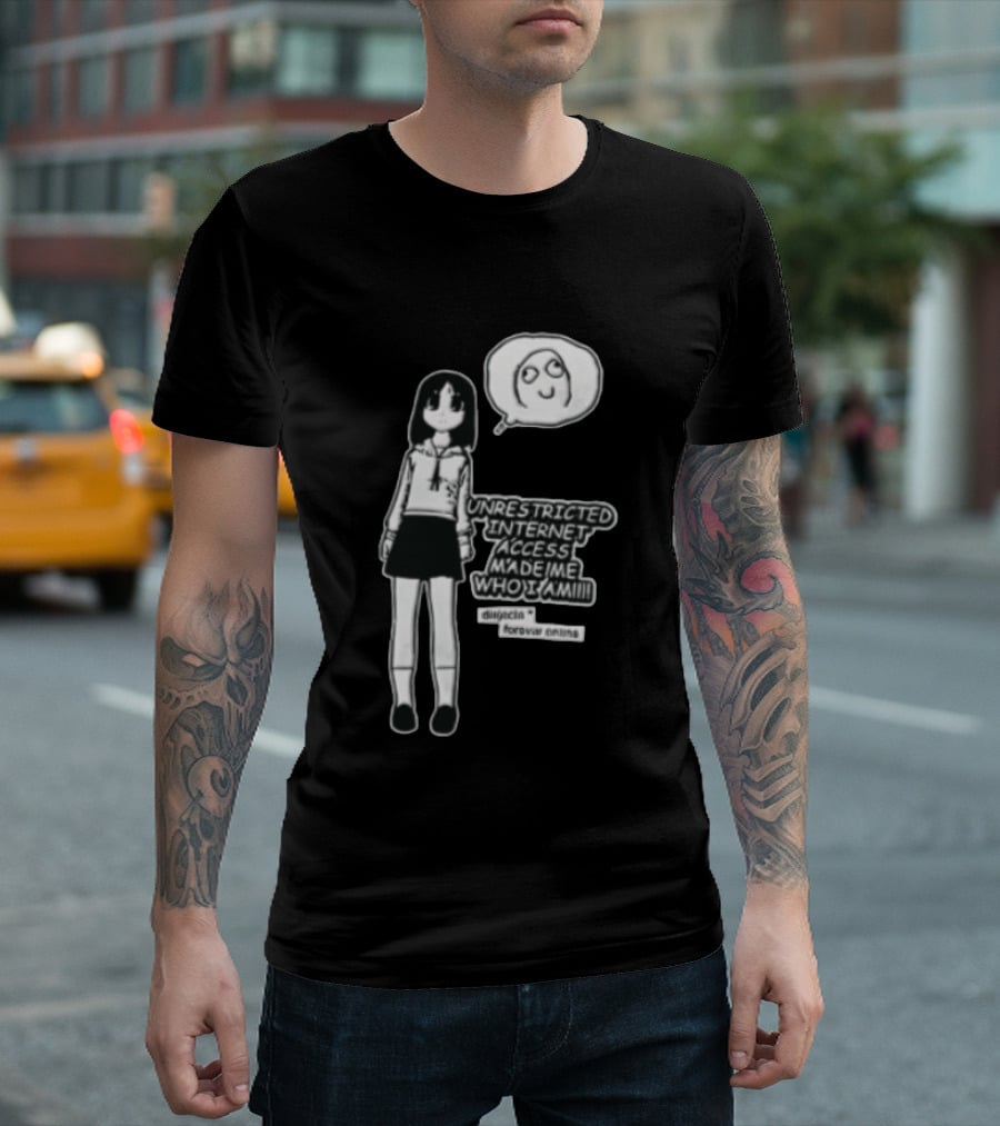 Lucky Star Kagami Hiiragi Unrestricted Internet Access Forever Anime Distincta T-Shirt